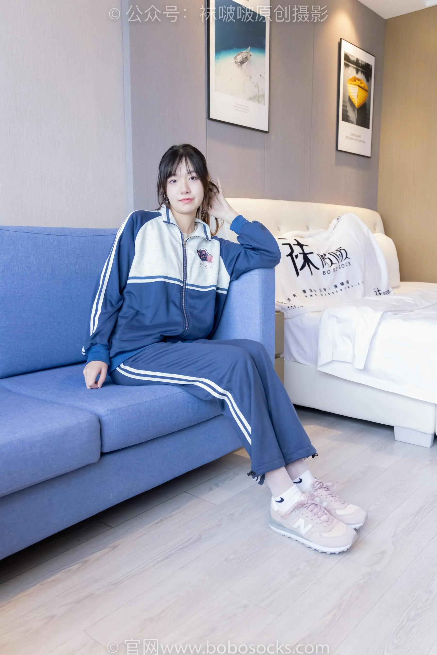 [BoBoSocks袜啵啵]NO.226 小甜豆-运动鞋、白棉袜、白丝 [87P]插图1
